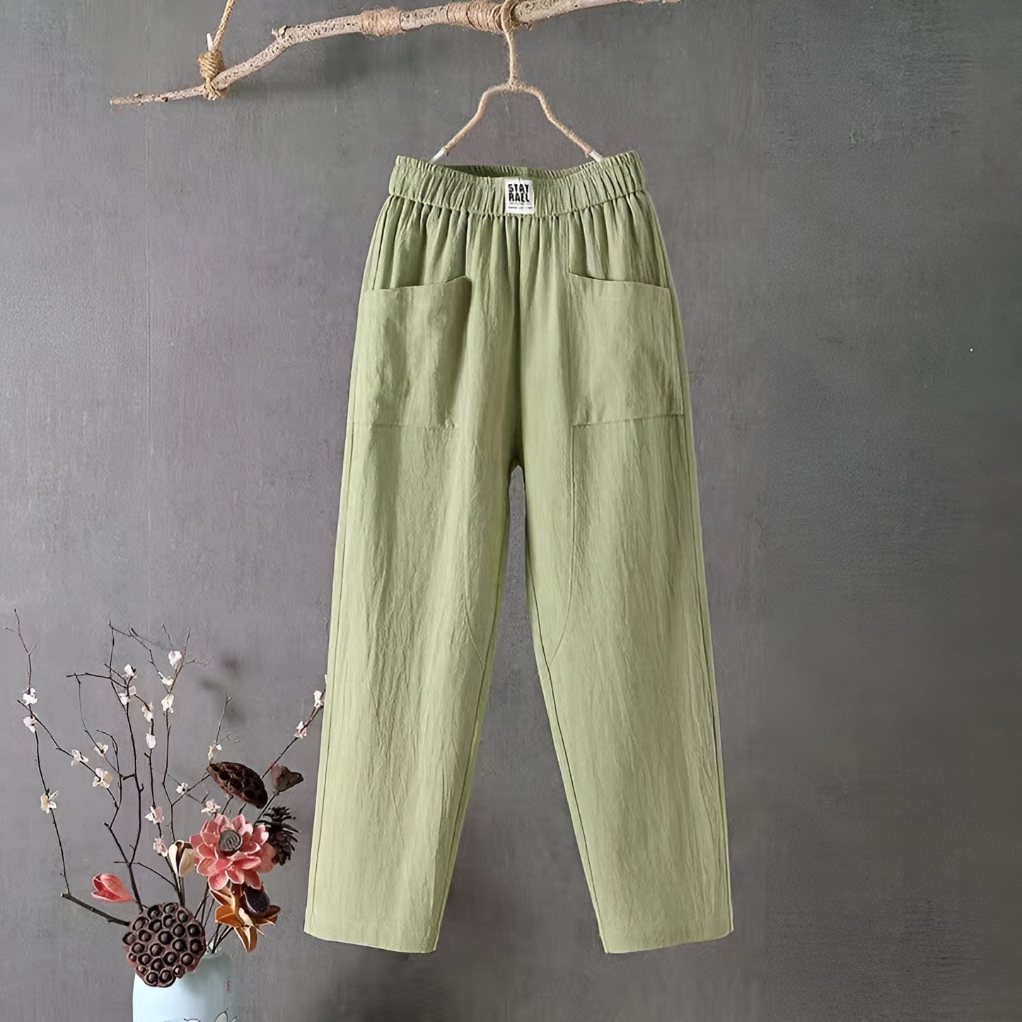 Fleur™ | Pantalon élégant en lin mélangé