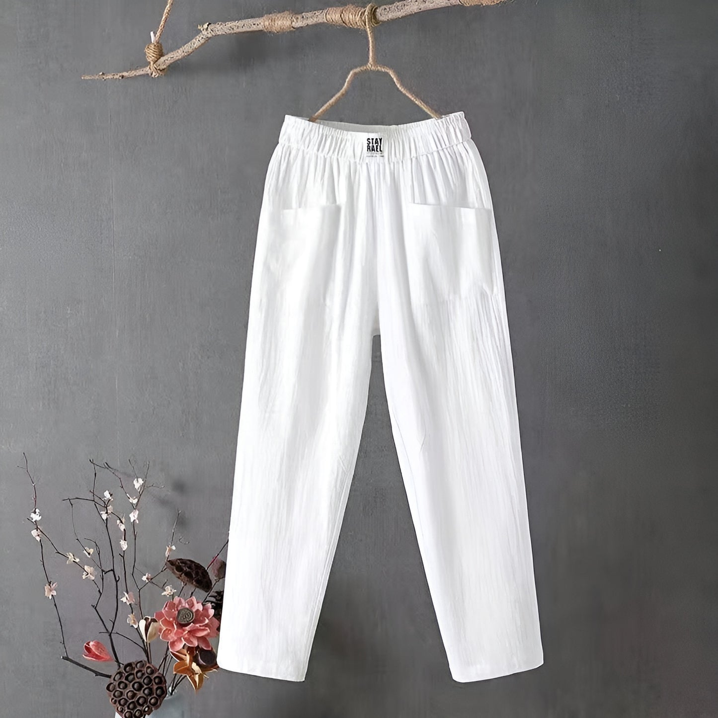 Fleur™ | Pantalon élégant en lin mélangé