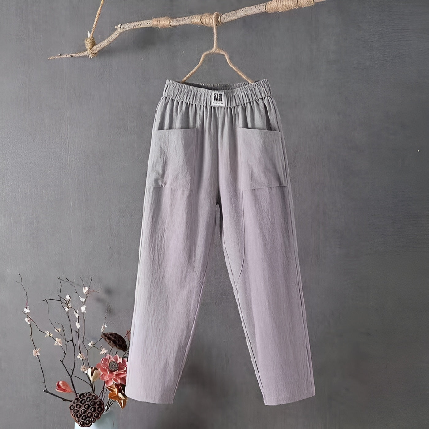 Fleur™ | Pantalon élégant en lin mélangé