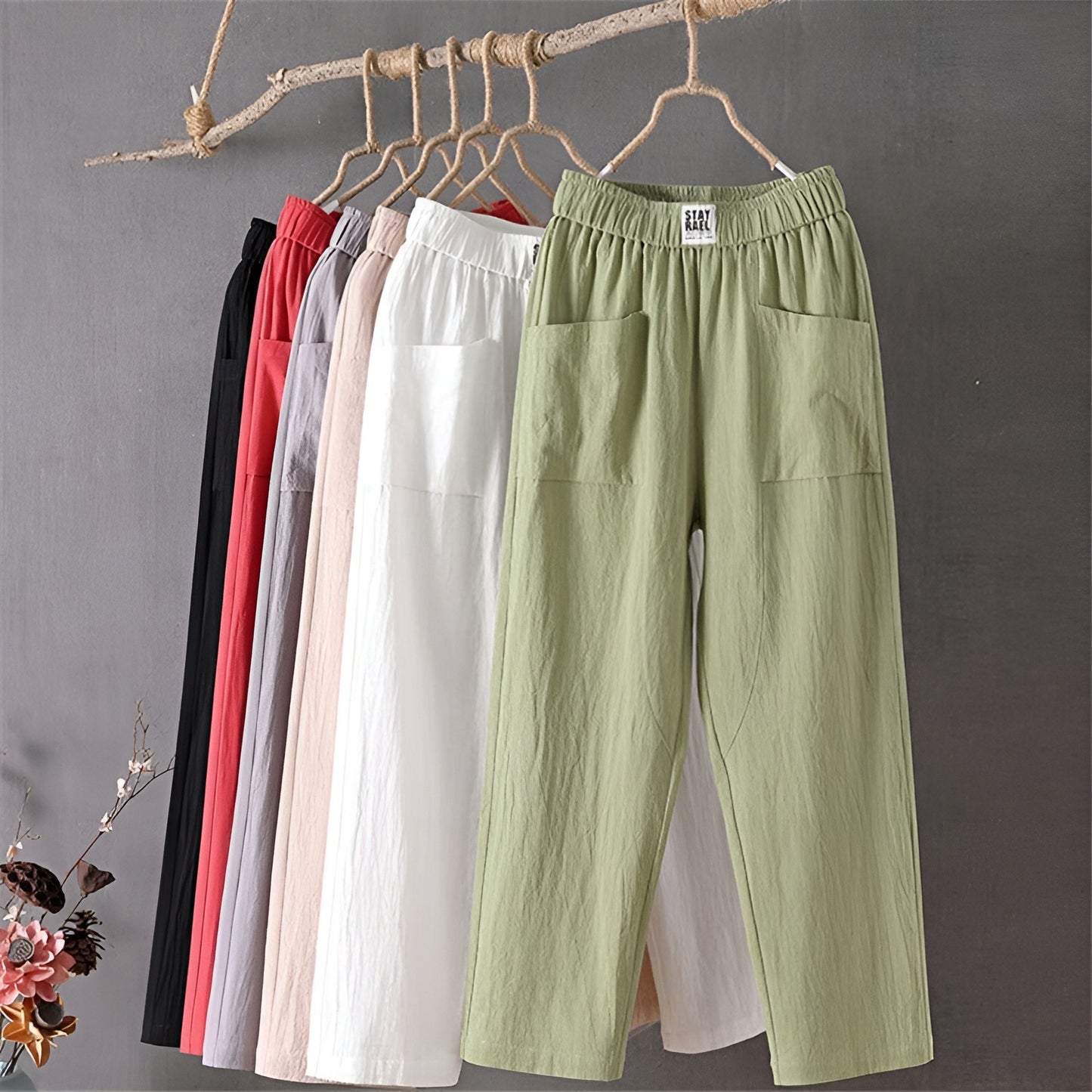 Fleur™ | Pantalon élégant en lin mélangé