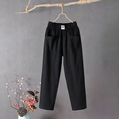 Fleur™ | Pantalon élégant en lin mélangé