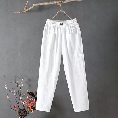 Fleur™ | Pantalon élégant en lin mélangé