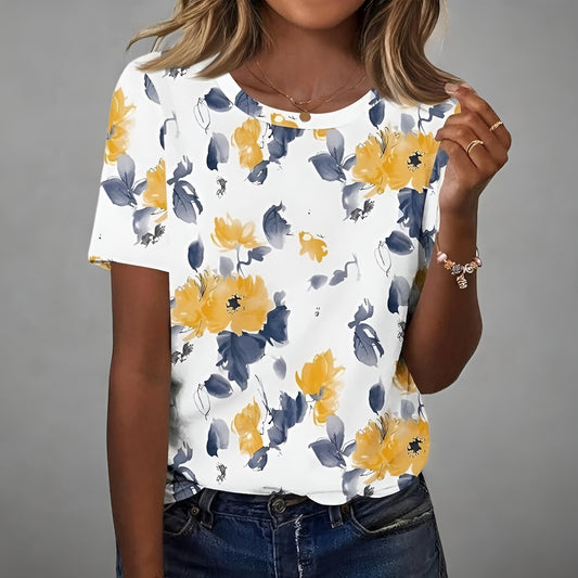 Elsa™ | T‑shirt vintage à imprimé floral