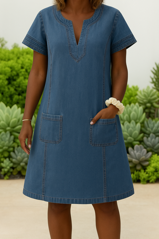 Inès™ | Robe en jean douce